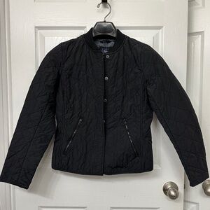 Women’s Gap Quilted Coat | Size Small | Black
